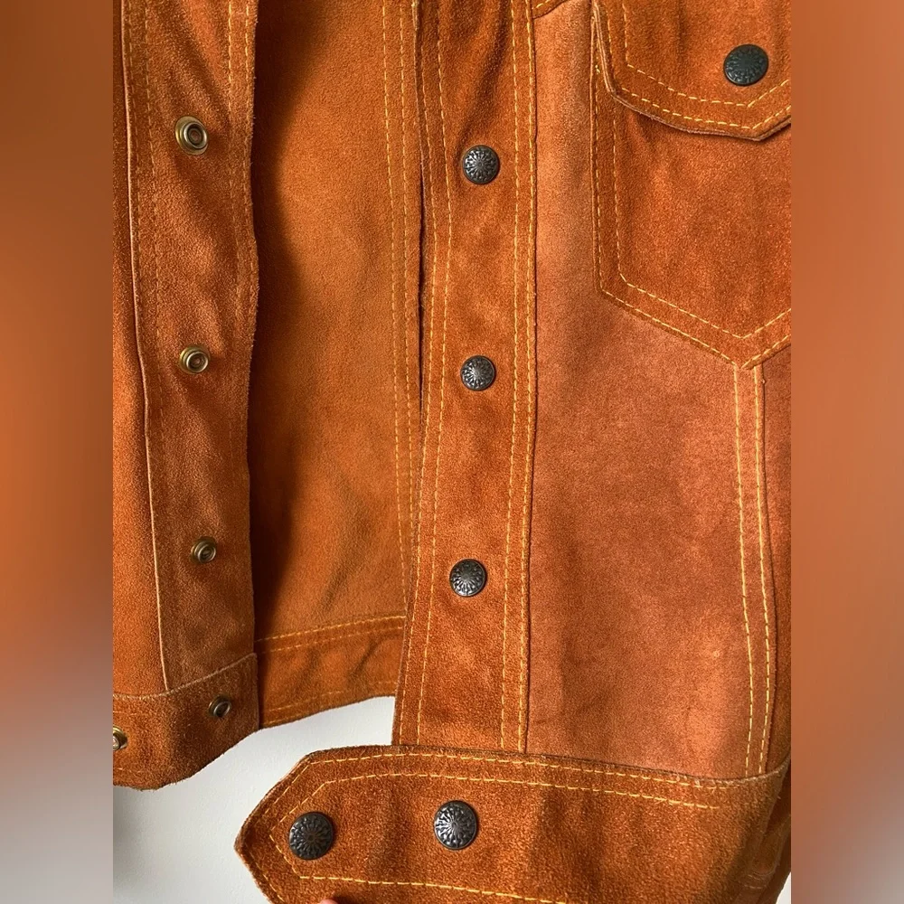 Boxy Brown suede jacket - Picture 8 of 15